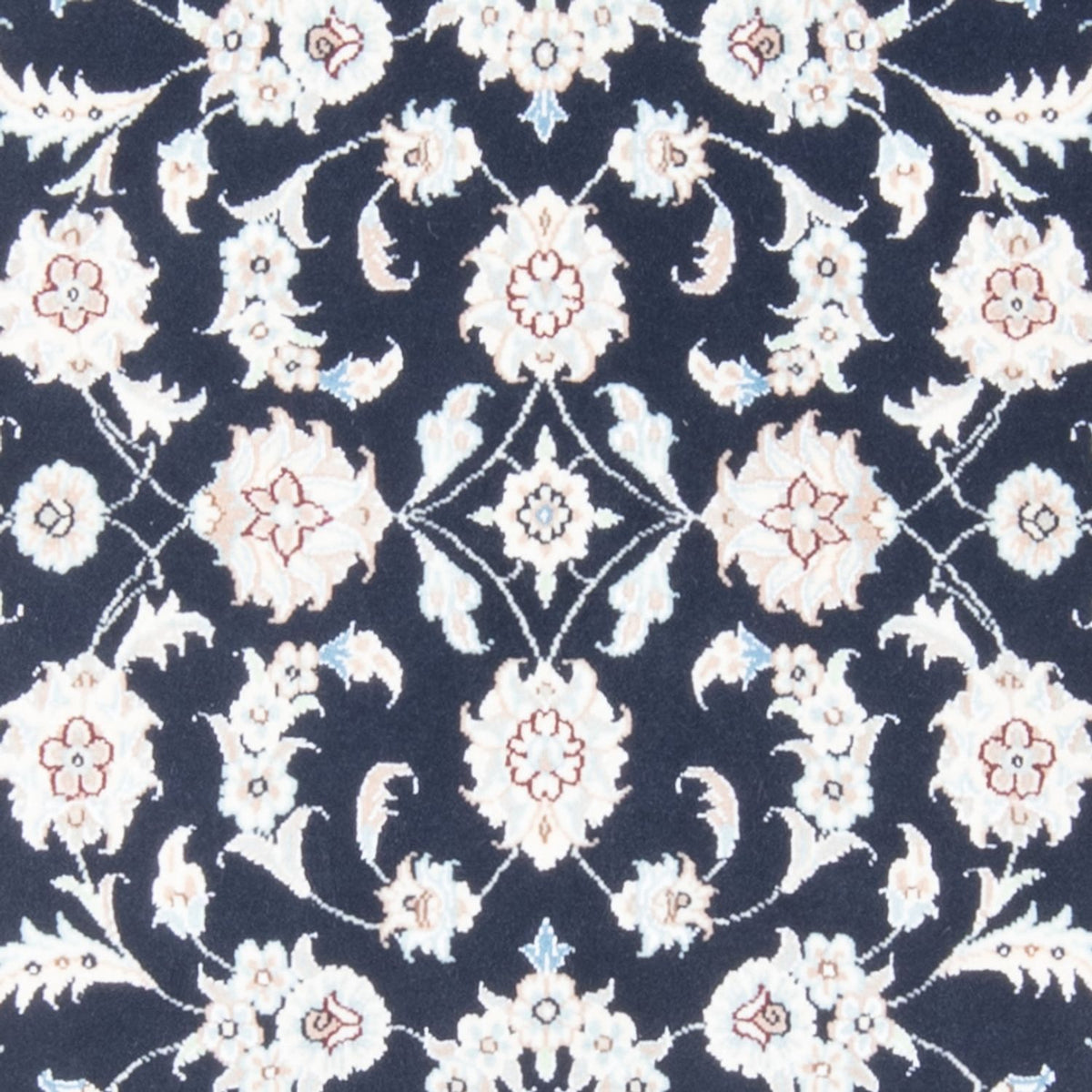 Loper Perzisch tapijt - Nain - Koninklijk - 197 x 80 cm - donkerblauw