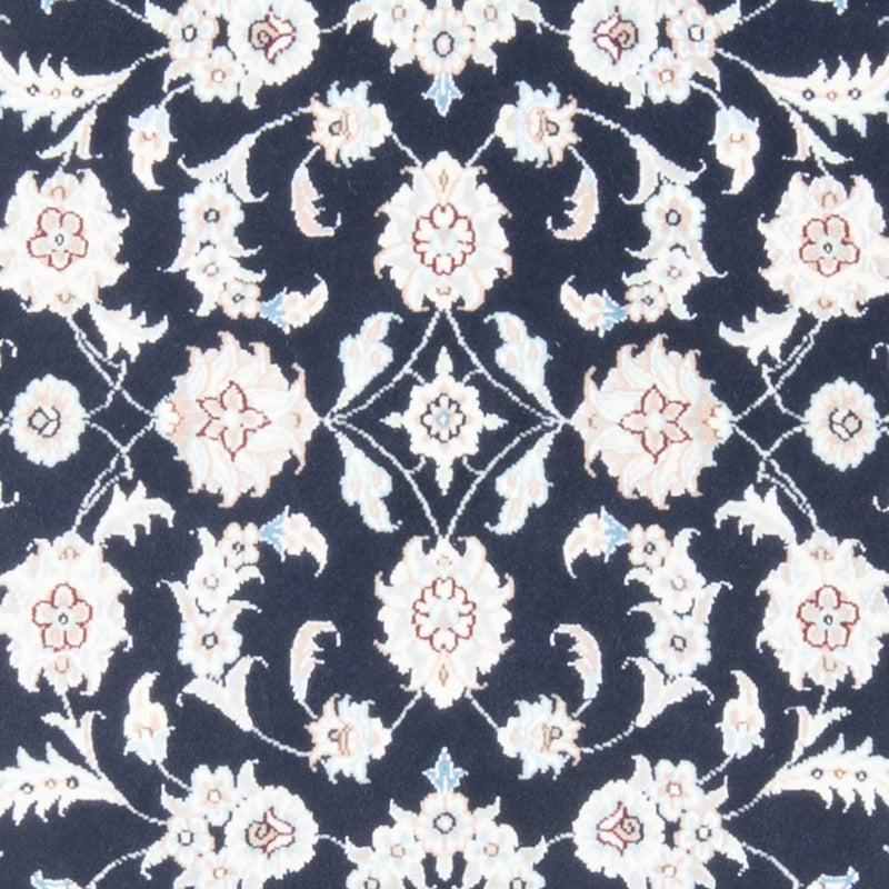 Loper Perzisch tapijt - Nain - Koninklijk - 197 x 80 cm - donkerblauw