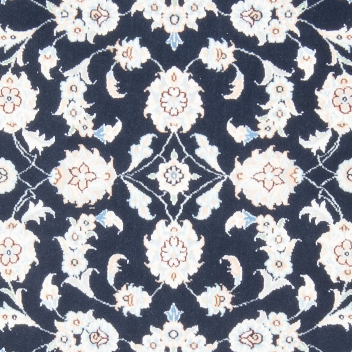 Loper Perzisch tapijt - Nain - Koninklijk - 194 x 80 cm - donkerblauw