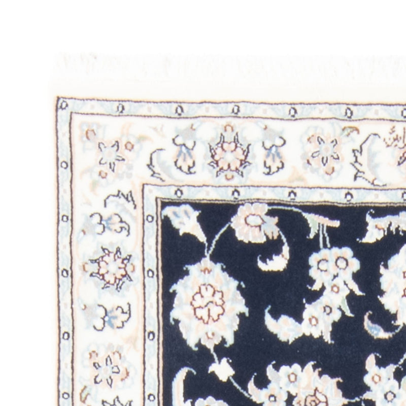 Loper Perzisch tapijt - Nain - Koninklijk - 194 x 80 cm - donkerblauw