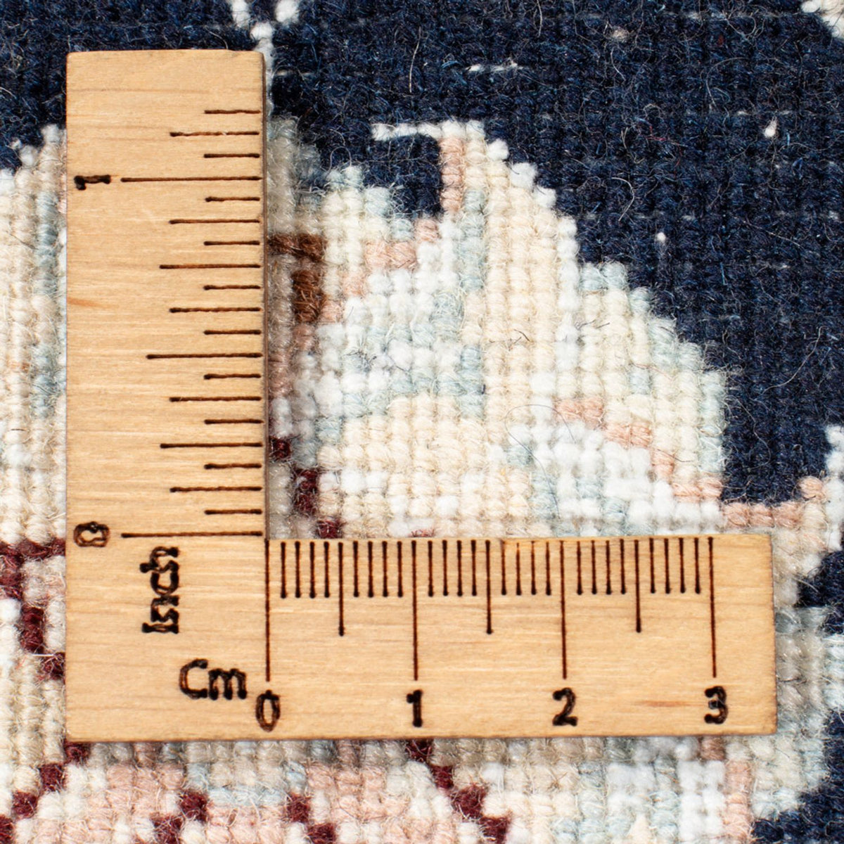 Loper Perzisch tapijt - Nain - Koninklijk - 194 x 80 cm - donkerblauw