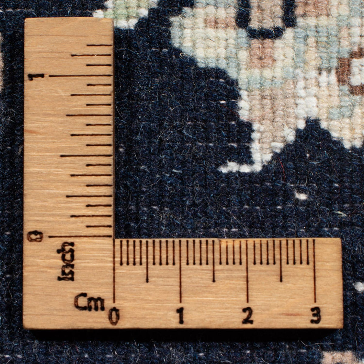 Loper Perzisch tapijt - Nain - Koninklijk - 204 x 82 cm - donkerblauw