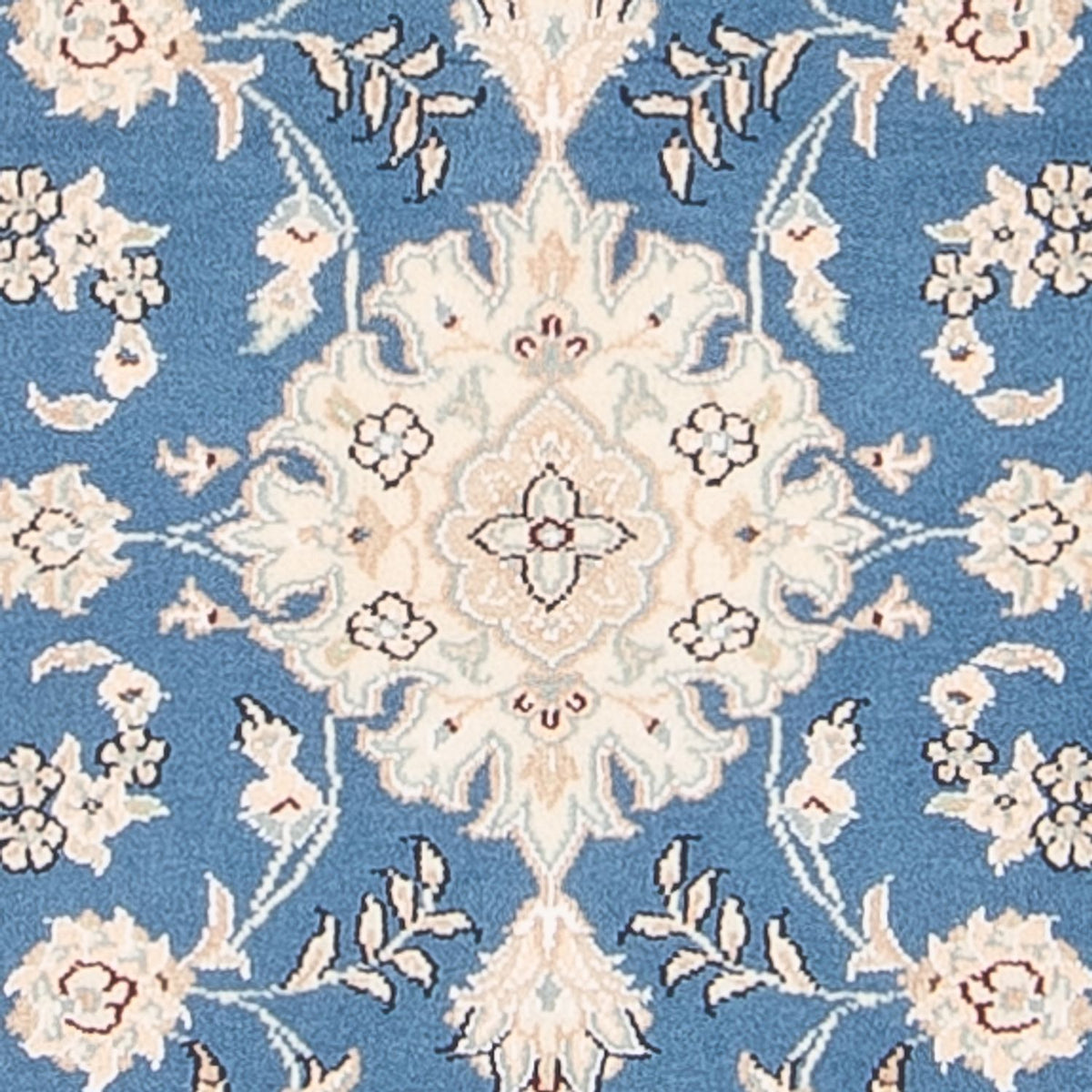 Perzisch tapijt - Nain - 88 x 59 cm - blauw