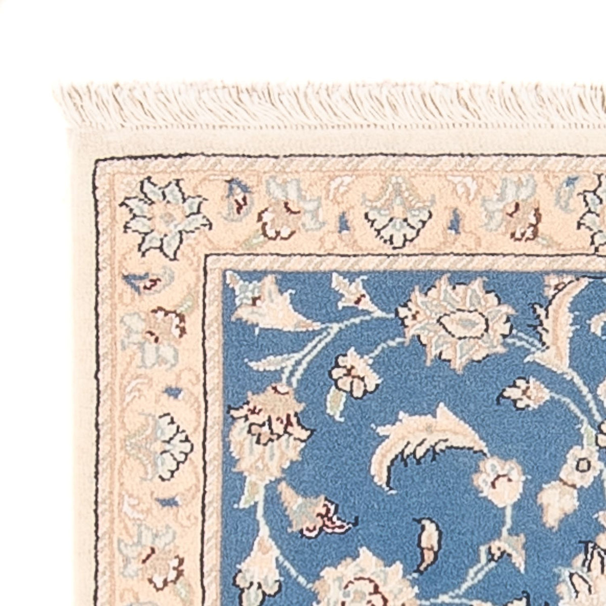 Perzisch tapijt - Nain - 88 x 59 cm - blauw