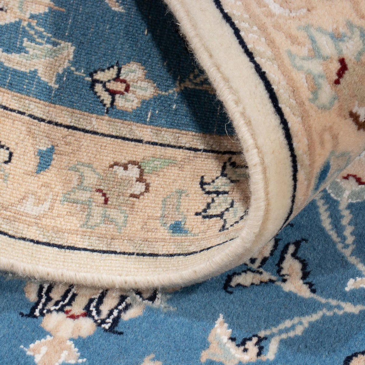 Perzisch tapijt - Nain - 88 x 59 cm - blauw