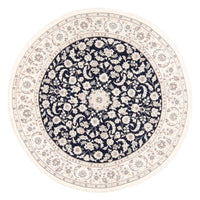 Perzisch tapijt - Nain rond  - 202 x 202 cm - donkerblauw