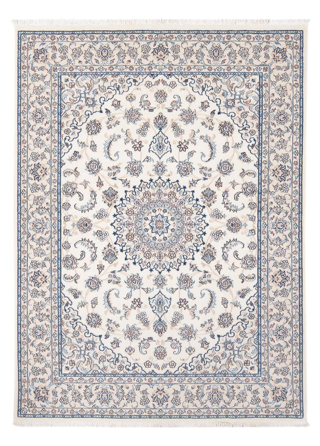 Perzisch tapijt - Nain - Premium - 200 x 150 cm - crème