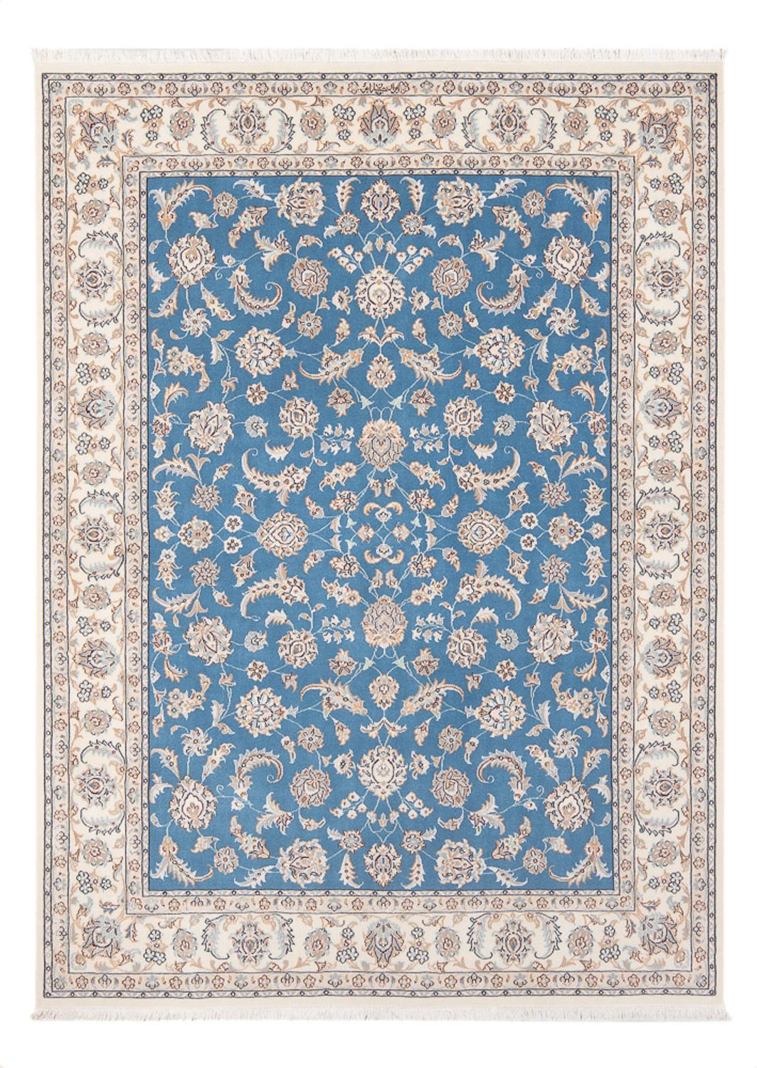Perzisch tapijt - Nain - Premium - 202 x 150 cm - blauw