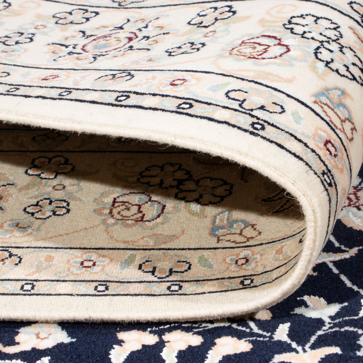 Perzisch tapijt - Nain - Premium - 195 x 150 cm - donkerblauw