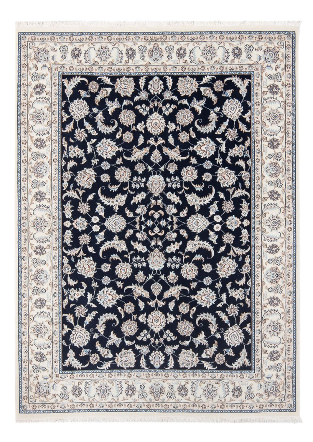 Perzisch tapijt - Nain - Premium - 205 x 148 cm - donkerblauw