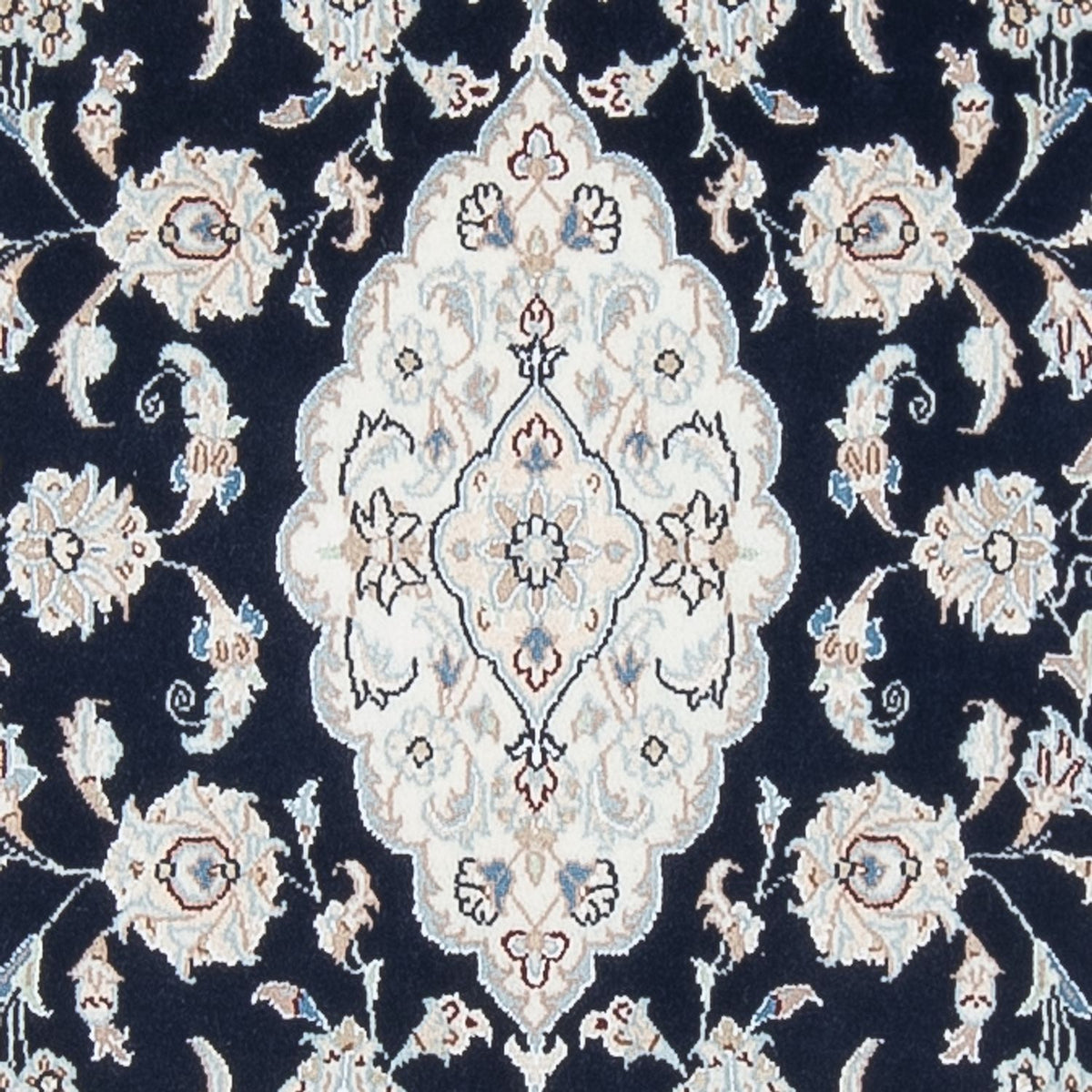 Loper Perzisch tapijt - Nain - Premium - 339 x 86 cm - donkerblauw