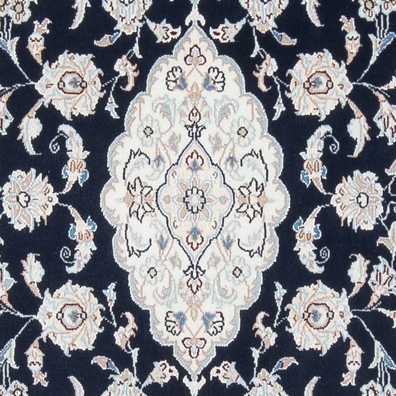 Loper Perzisch tapijt - Nain - Premium - 339 x 86 cm - donkerblauw