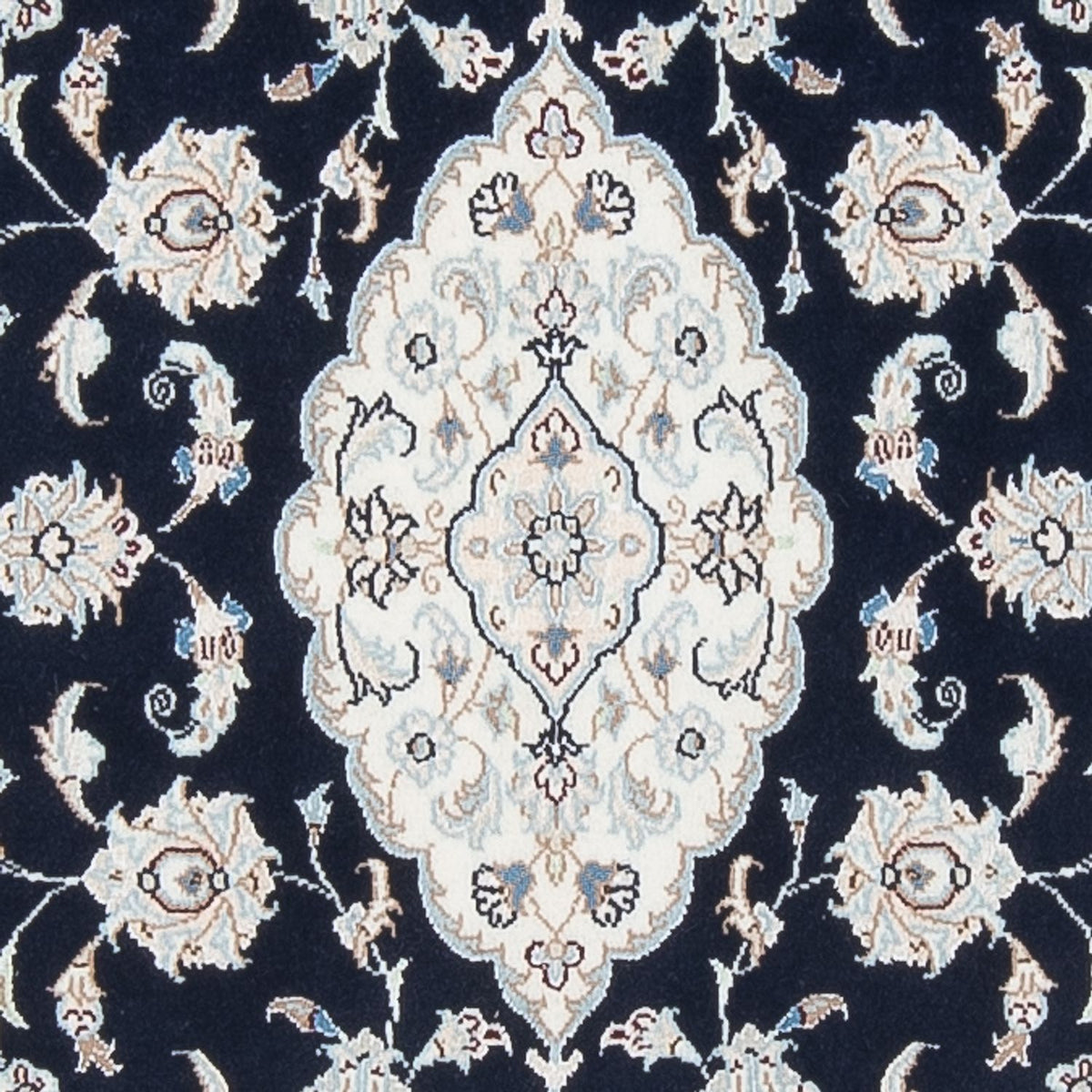 Loper Perzisch tapijt - Nain - Premium - 340 x 85 cm - donkerblauw