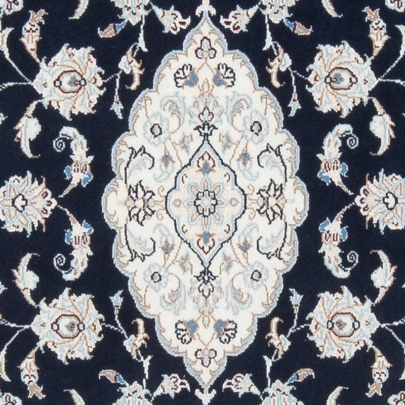 Loper Perzisch tapijt - Nain - Premium - 340 x 85 cm - donkerblauw