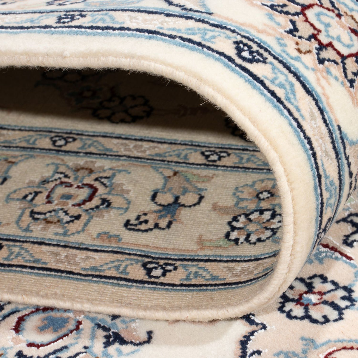 Loper Perzisch tapijt - Nain - Premium - 343 x 84 cm - crème