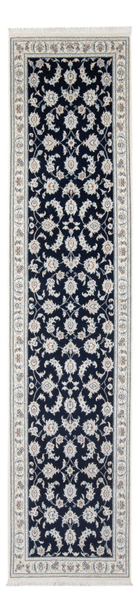 Loper Perzisch tapijt - Nain - Premium - 304 x 81 cm - donkerblauw