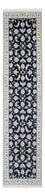 Loper Perzisch tapijt - Nain - Premium - 304 x 81 cm - donkerblauw