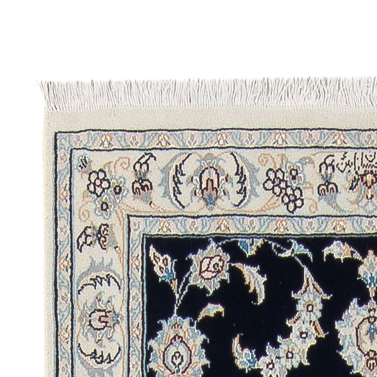 Loper Perzisch tapijt - Nain - Premium - 304 x 81 cm - donkerblauw