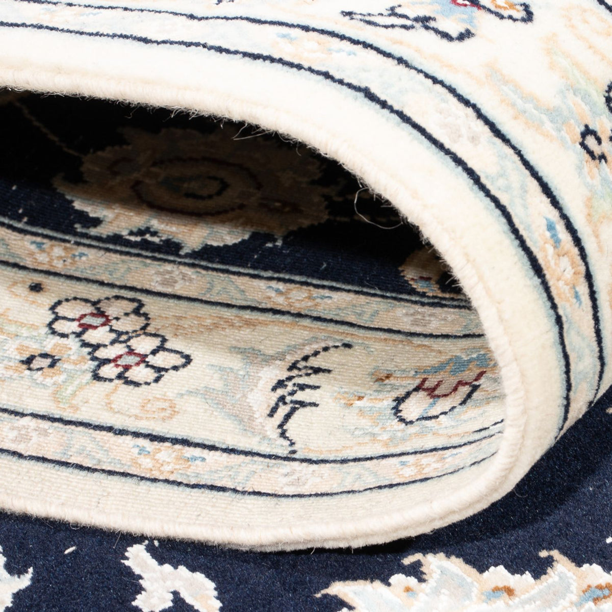 Loper Perzisch tapijt - Nain - Premium - 304 x 81 cm - donkerblauw