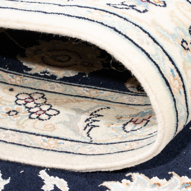 Loper Perzisch tapijt - Nain - Premium - 304 x 81 cm - donkerblauw