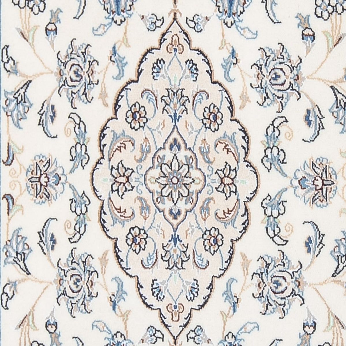 Loper Perzisch tapijt - Nain - Premium - 345 x 84 cm - crème