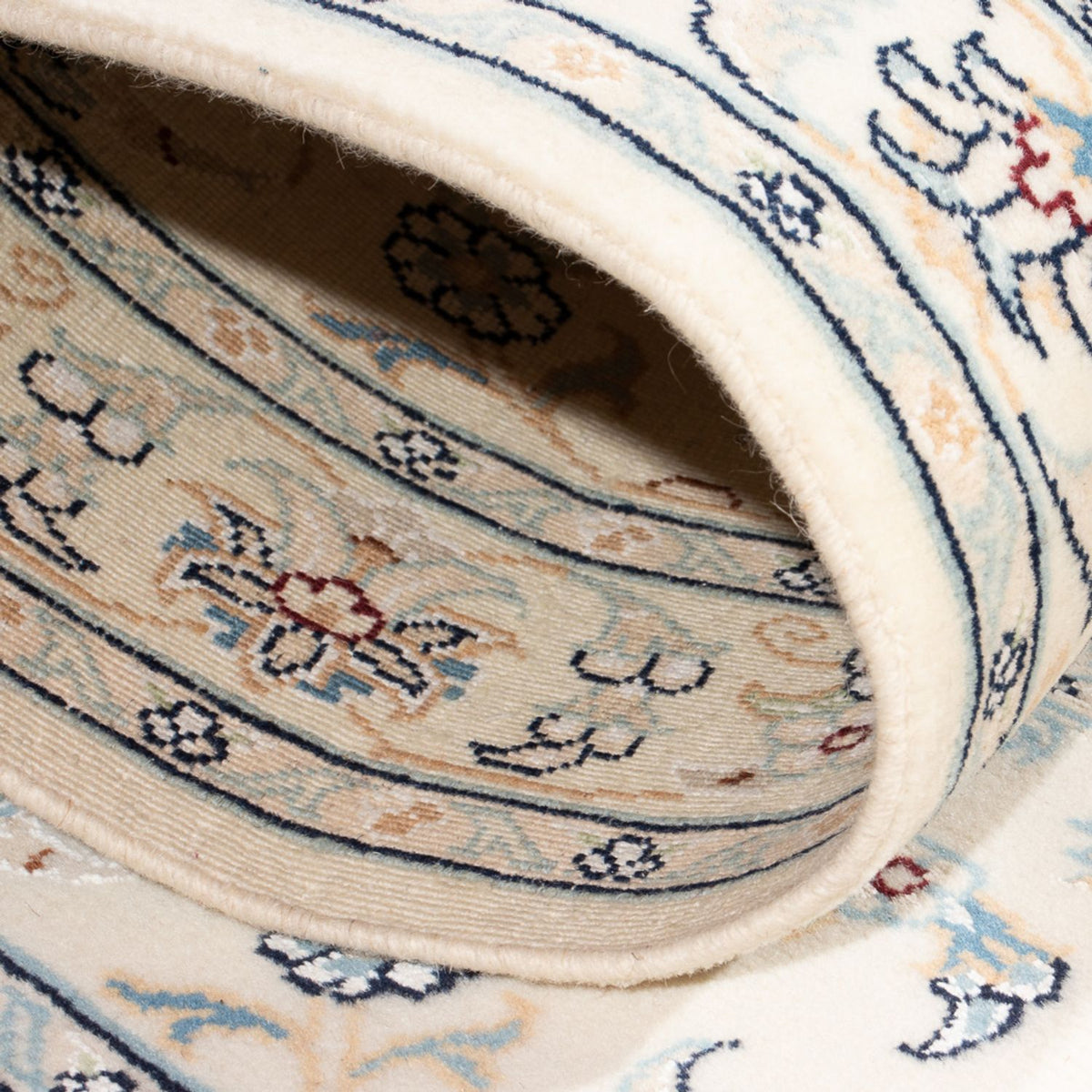 Loper Perzisch tapijt - Nain - Premium - 308 x 80 cm - crème