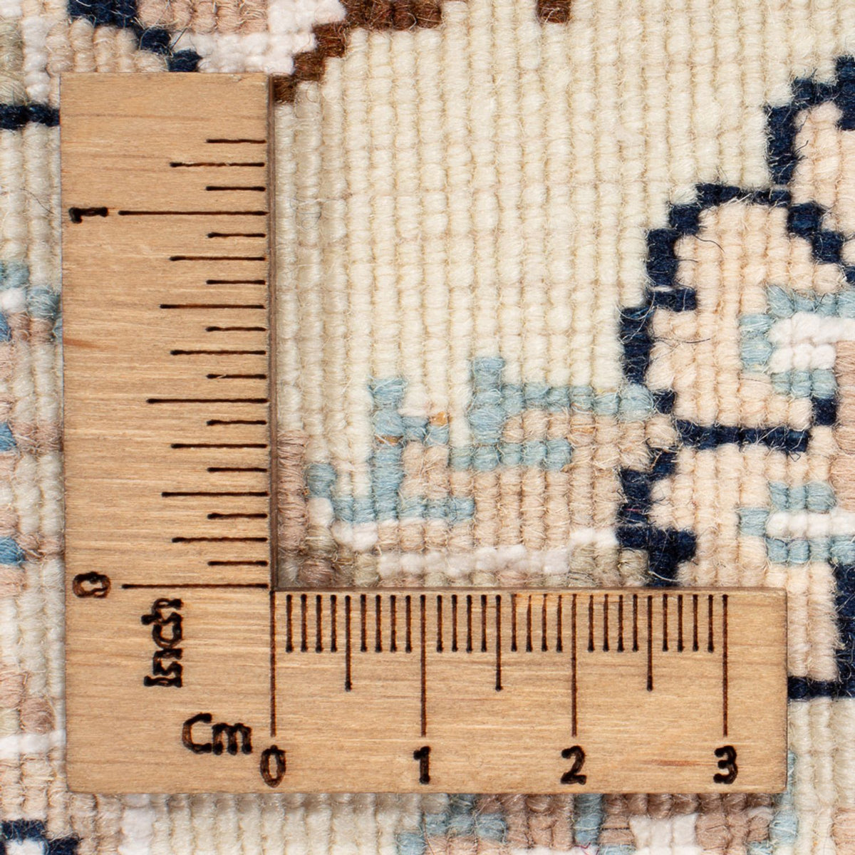 Perzisch tapijt - Nain rond  - 212 x 203 cm - lichtblauw