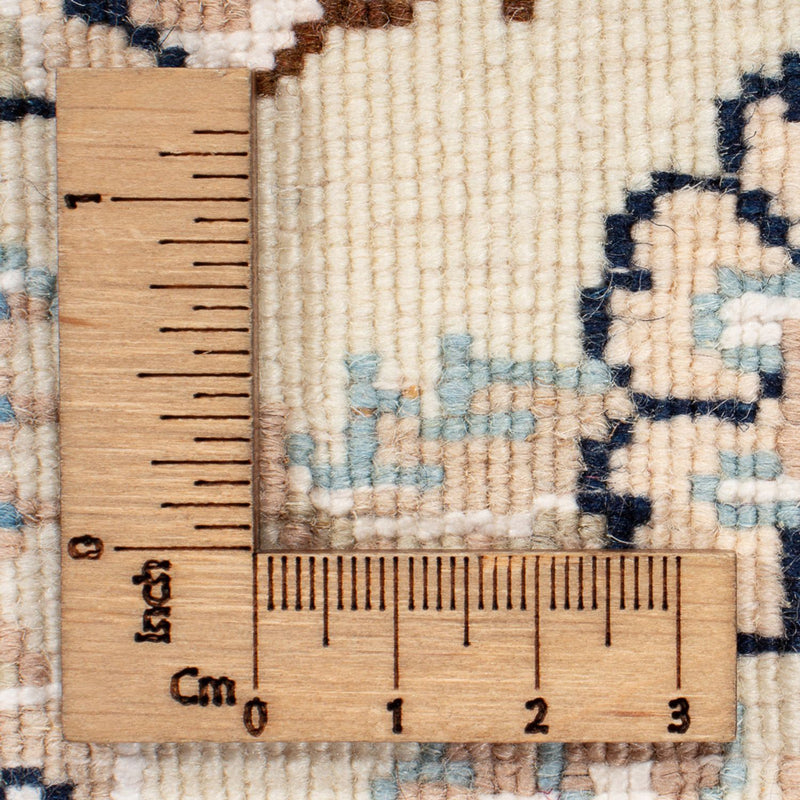 Perzisch tapijt - Nain rond  - 212 x 203 cm - lichtblauw