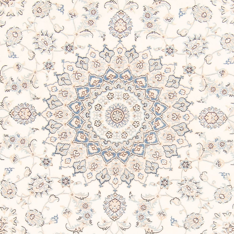 Perzisch tapijt - Nain rond  - 197 x 196 cm - crème