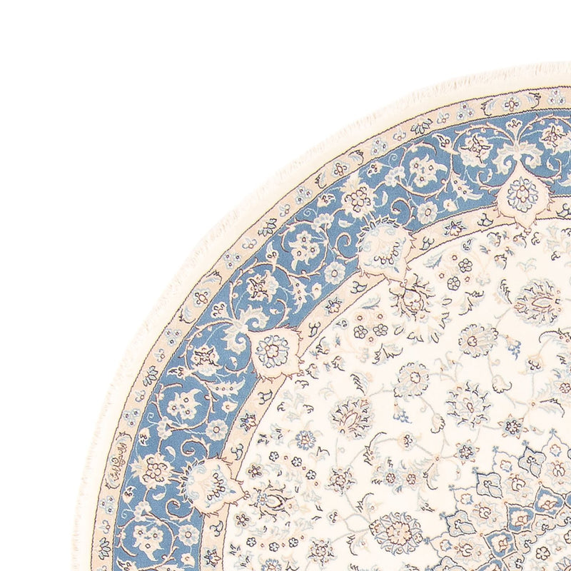 Perzisch tapijt - Nain rond  - 197 x 196 cm - crème