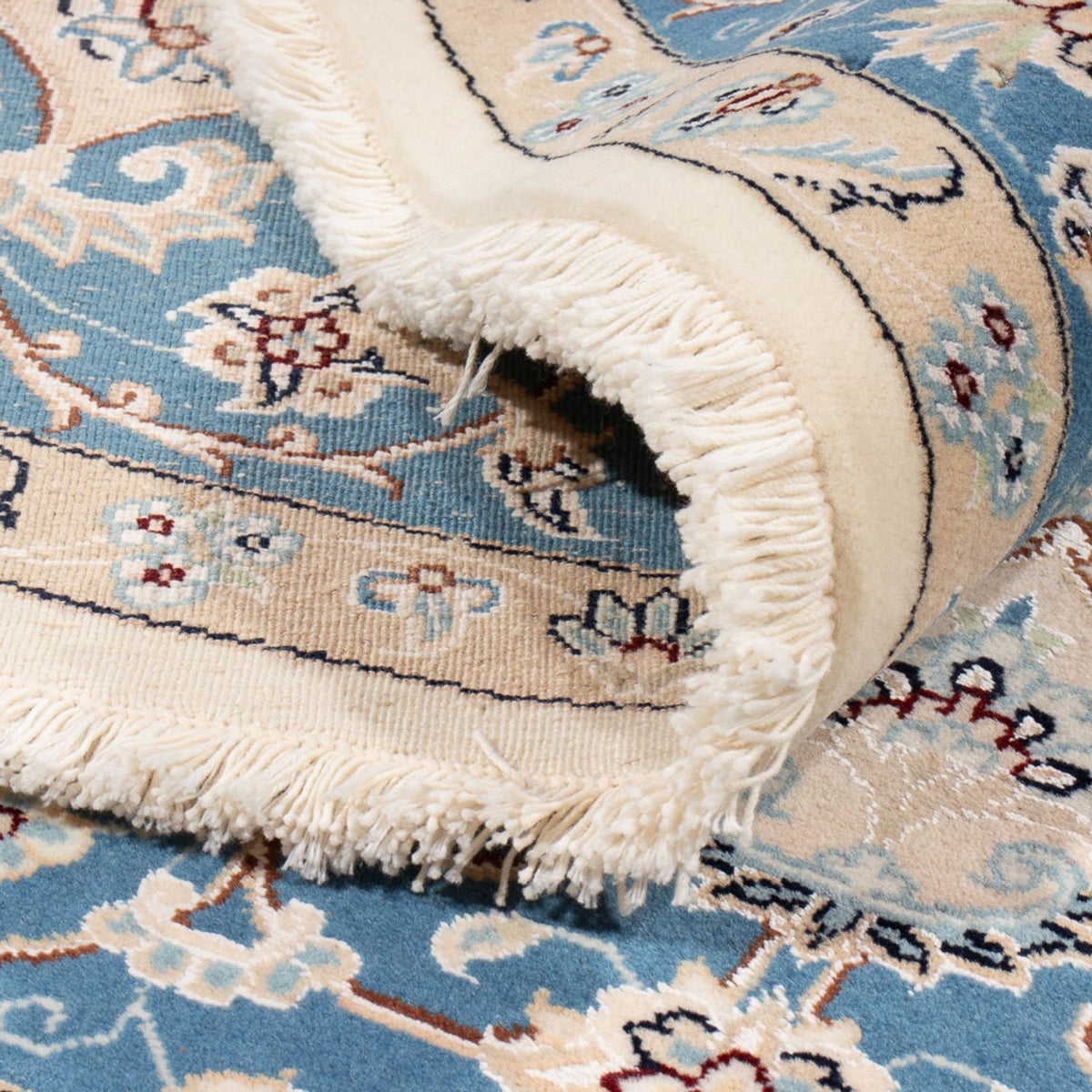 Perzisch tapijt - Nain rond  - 197 x 196 cm - crème