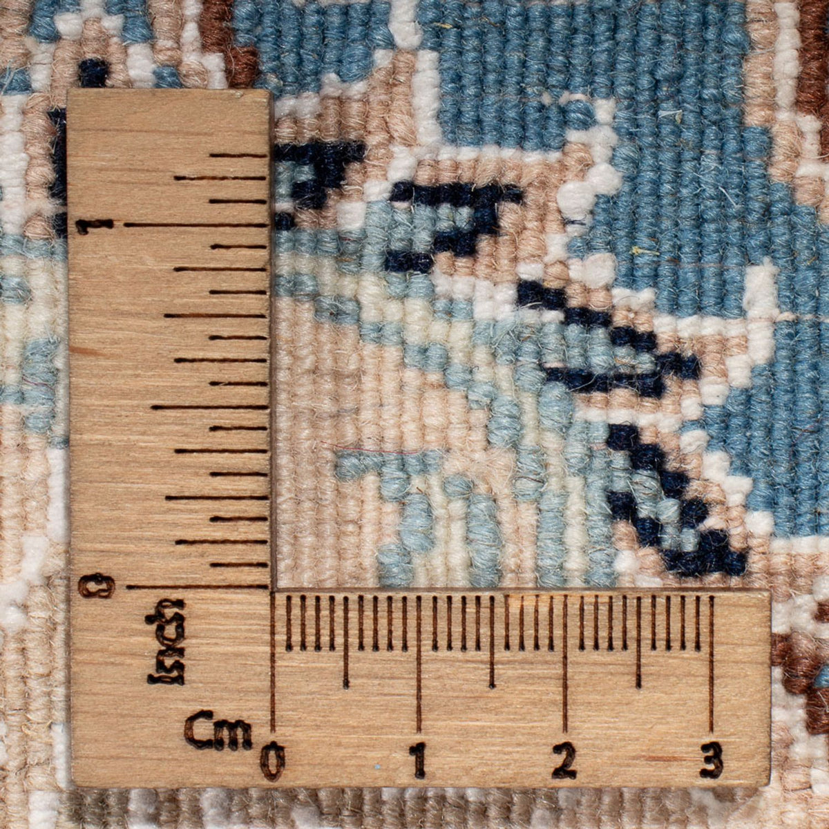 Perzisch tapijt - Nain rond  - 197 x 196 cm - crème