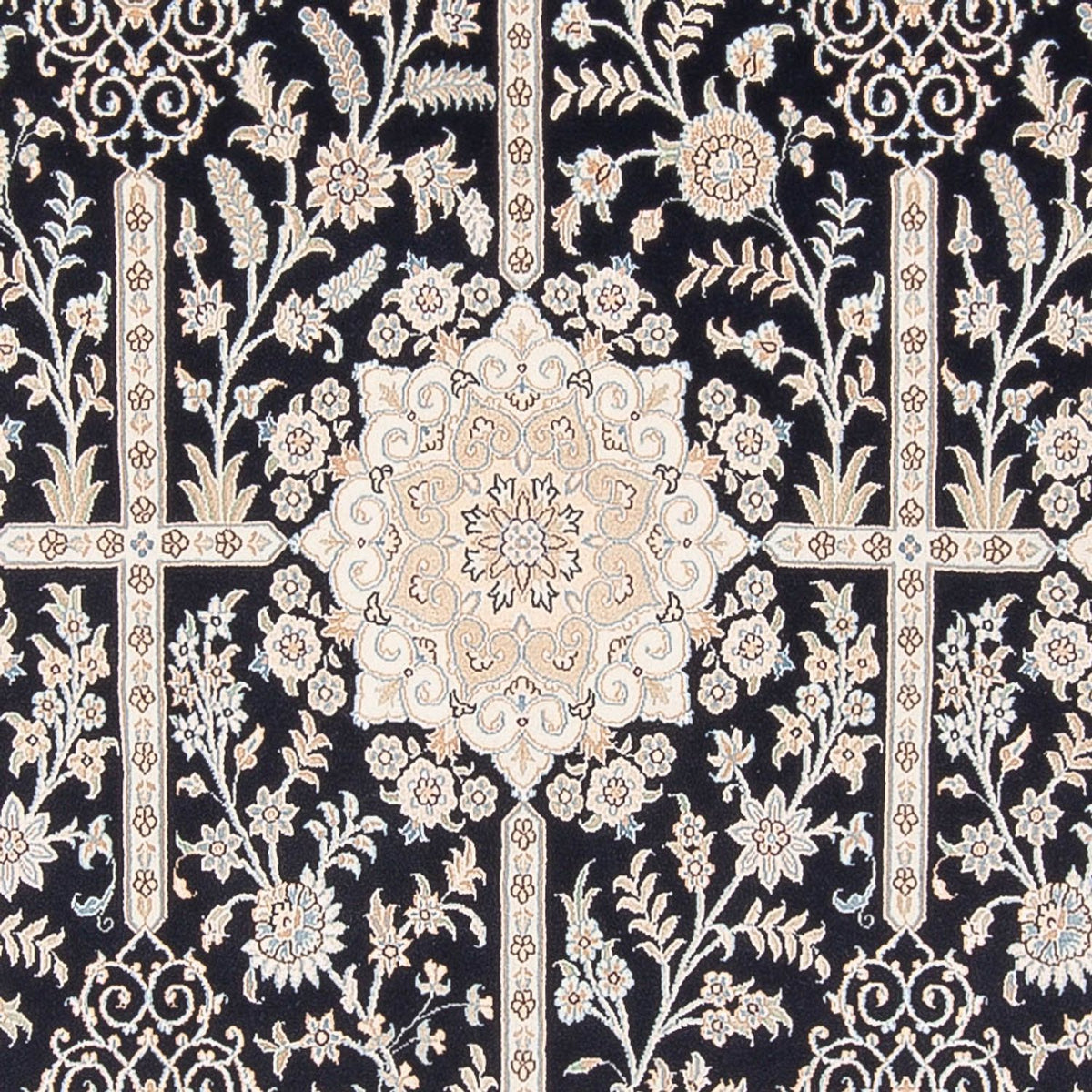 Perzisch tapijt - Nain - Premium - 304 x 197 cm - donkerblauw