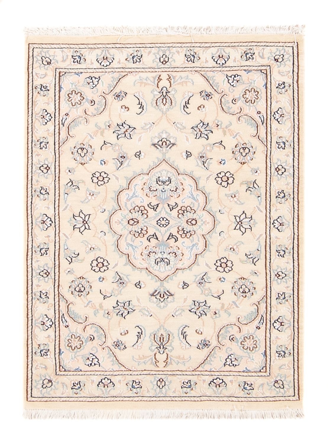 Perzisch tapijt - Nain - 90 x 60 cm - beige
