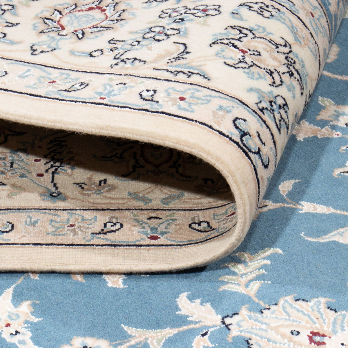 Perzisch tapijt - Nain - 237 x 170 cm - blauw