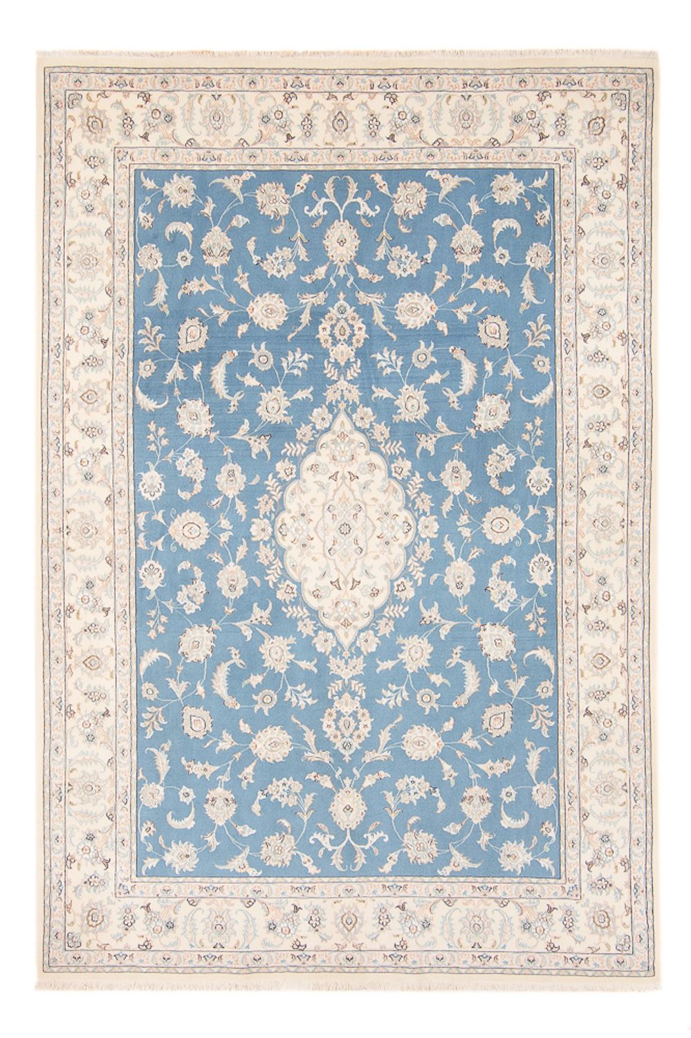 Perzisch tapijt - Nain - 251 x 168 cm - blauw