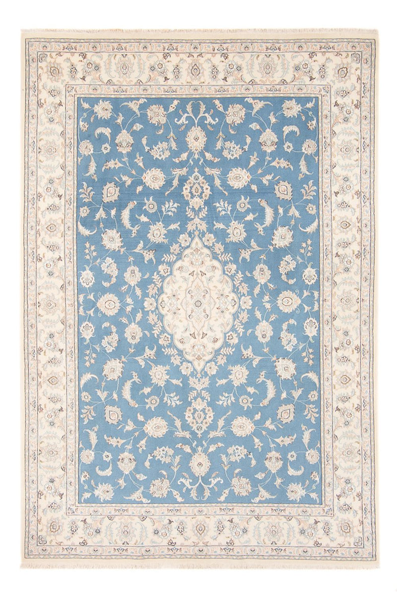 Perzisch tapijt - Nain - 251 x 168 cm - blauw