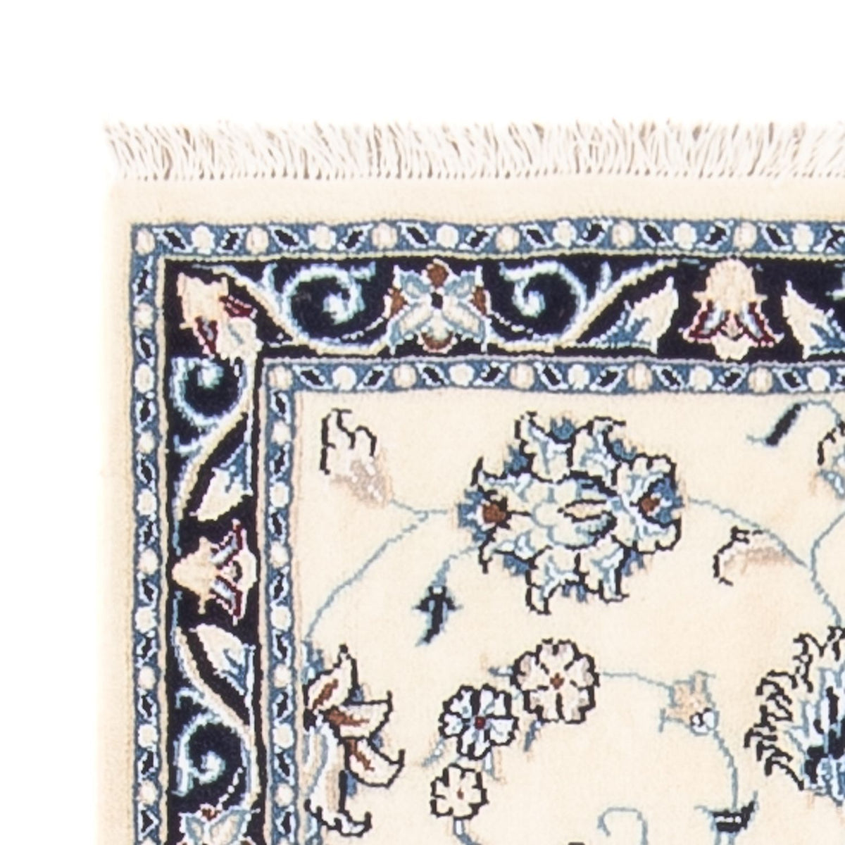 Perzisch tapijt - Nain - 85 x 60 cm - crème