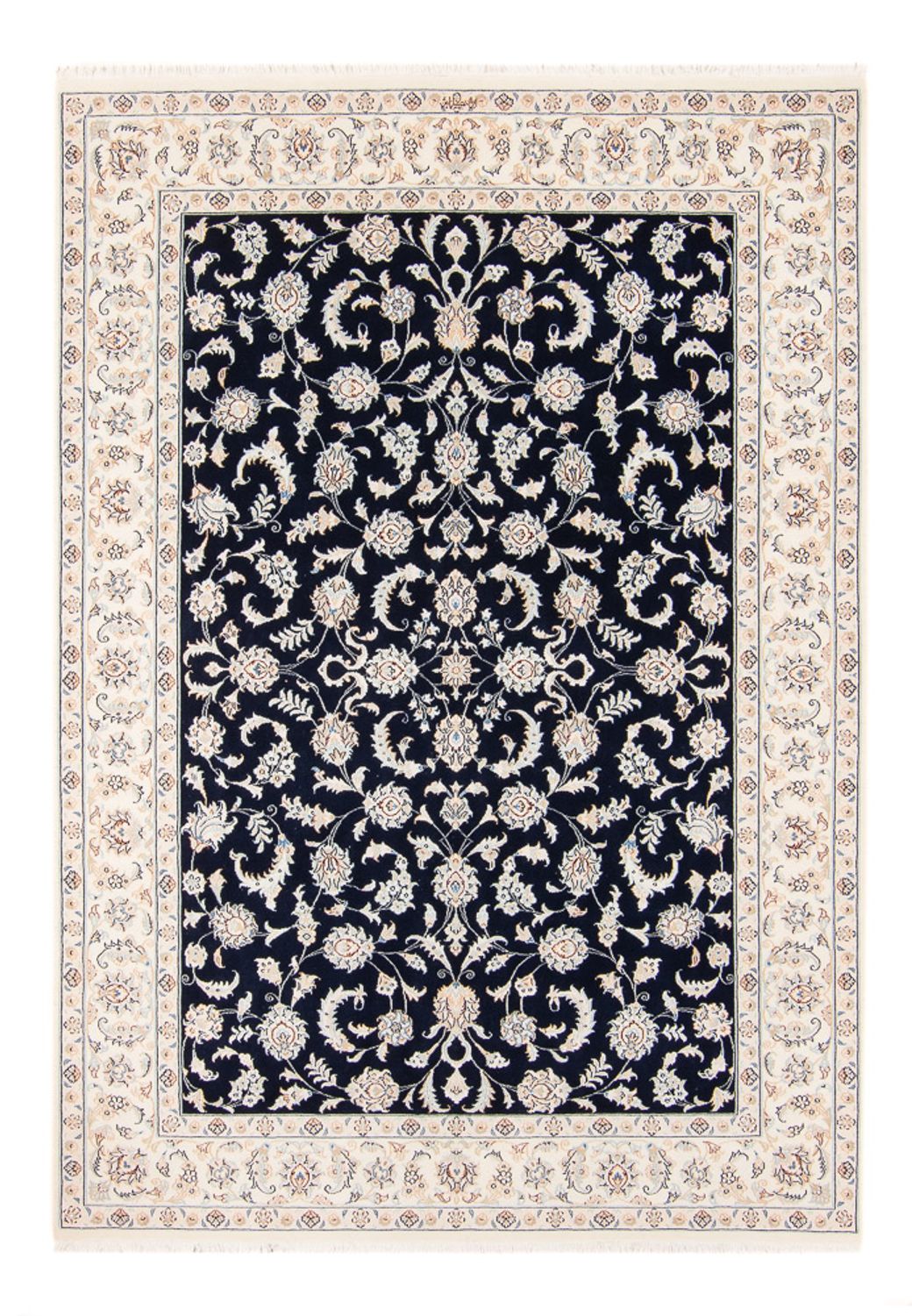 Perzisch tapijt - Nain - 238 x 171 cm - donkerblauw