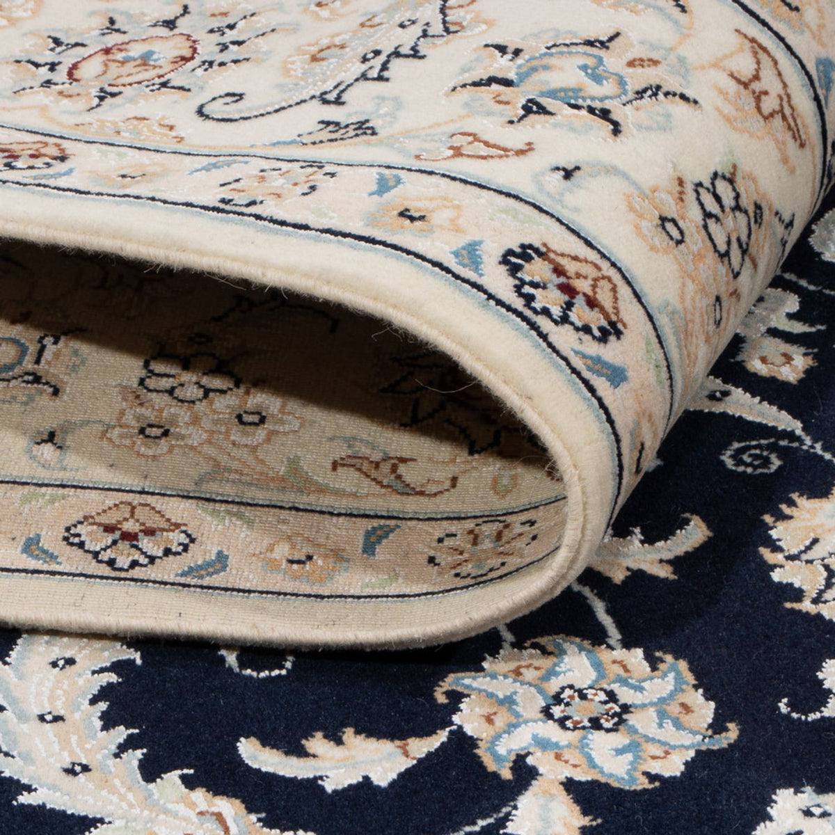 Perzisch tapijt - Nain - 238 x 171 cm - donkerblauw