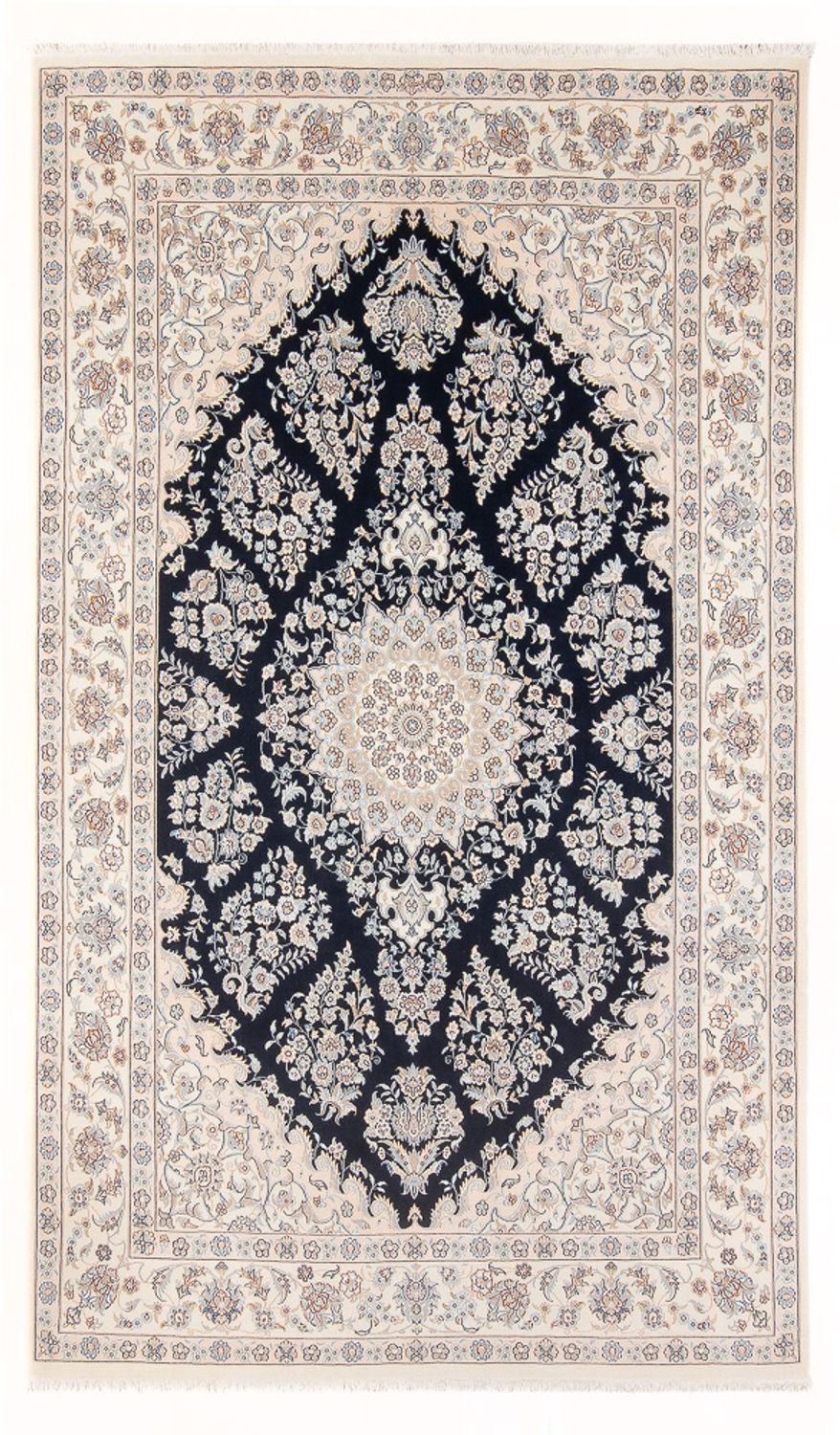 Perzisch tapijt - Nain - Premium - 302 x 197 cm - donkerblauw