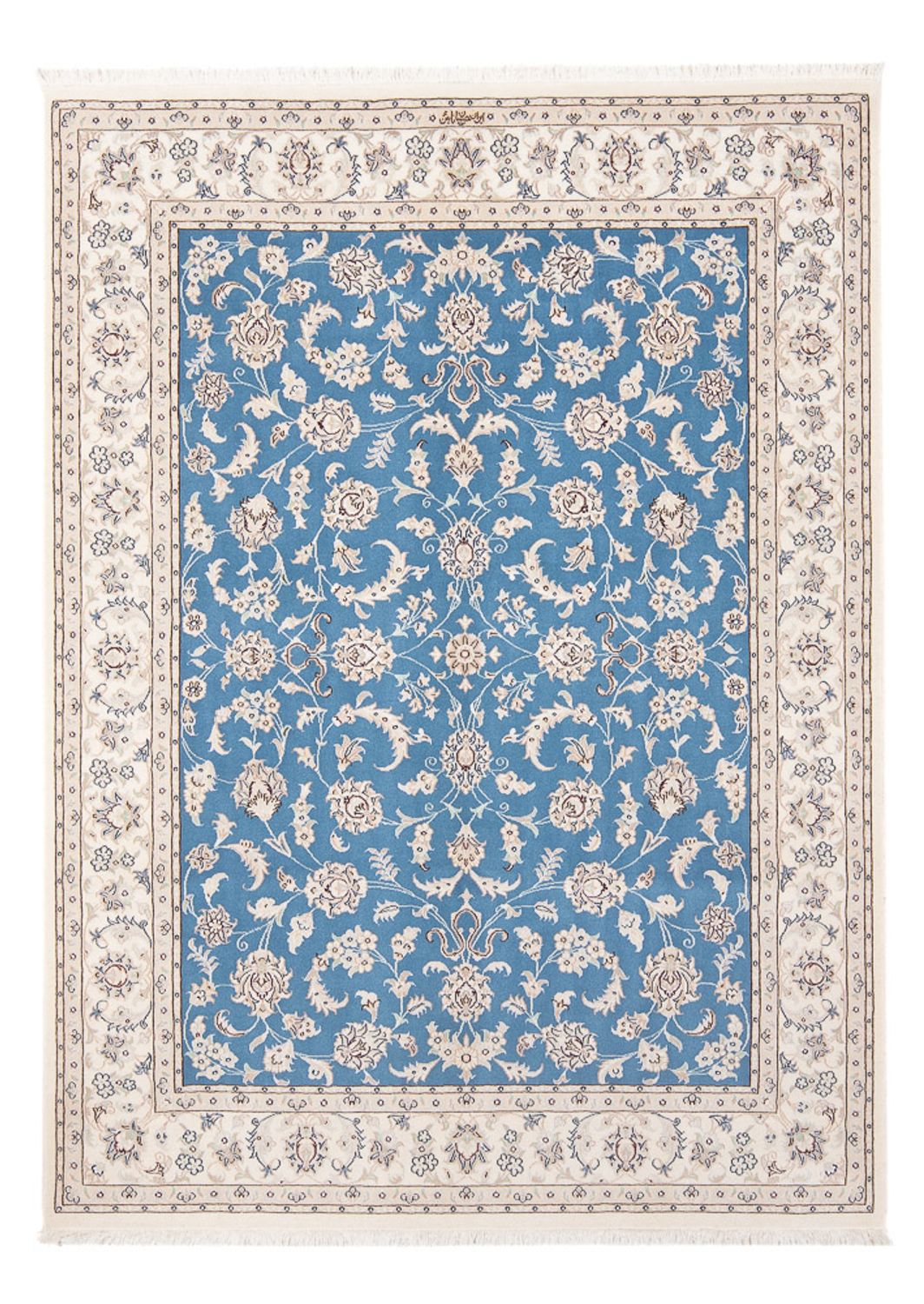 Perzisch tapijt - Nain - Premium - 200 x 148 cm - blauw