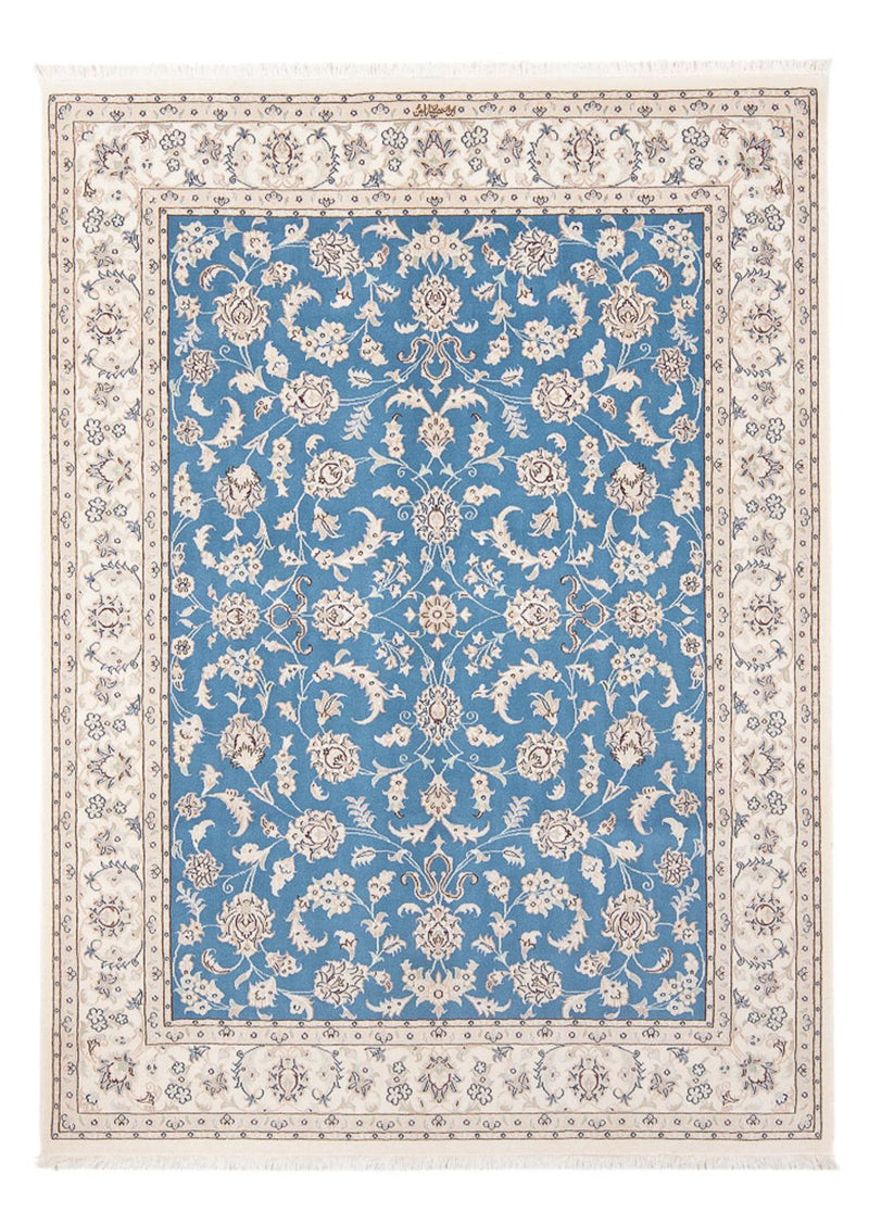 Perzisch tapijt - Nain - Premium - 200 x 148 cm - blauw