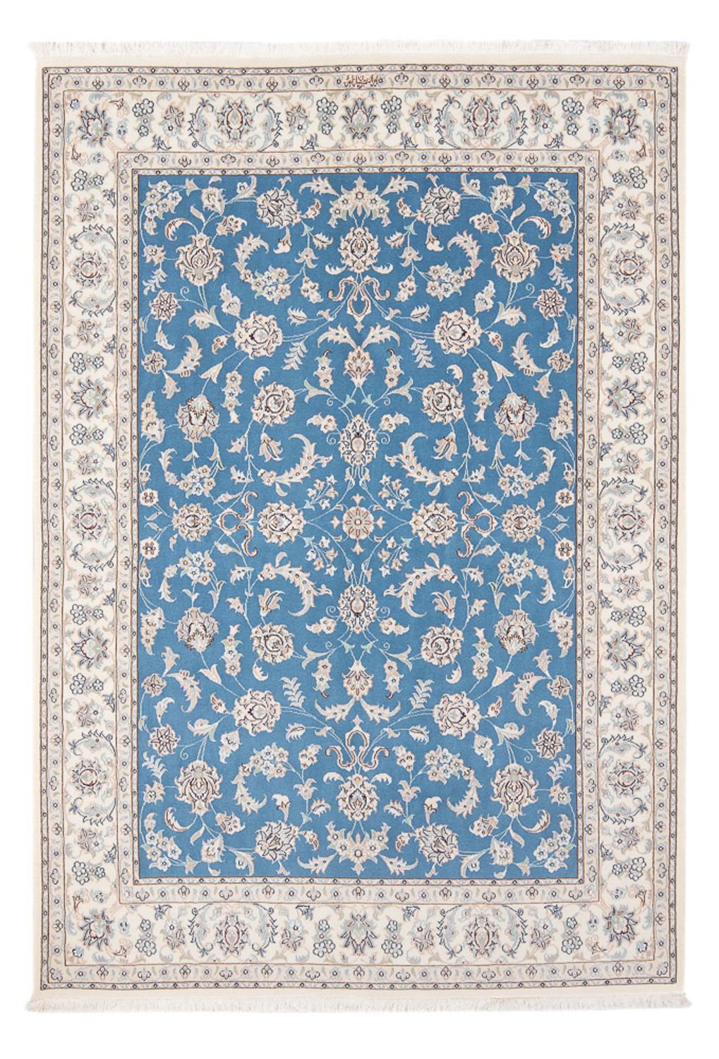 Perzisch tapijt - Nain - Premium - 203 x 150 cm - blauw