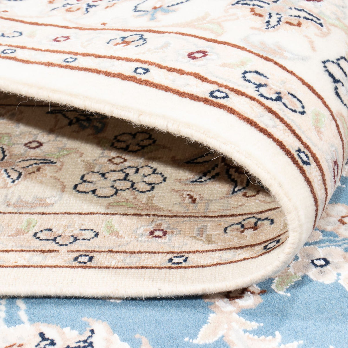 Perzisch tapijt - Nain - Premium - 200 x 146 cm - blauw