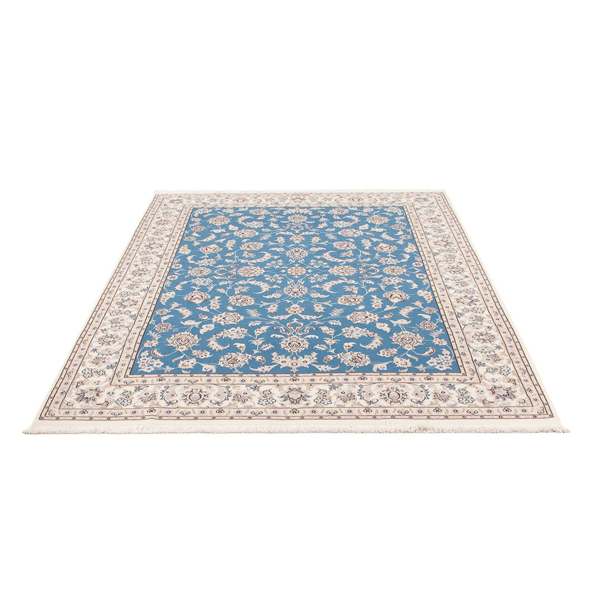 Perzisch tapijt - Nain - Premium - 200 x 146 cm - blauw