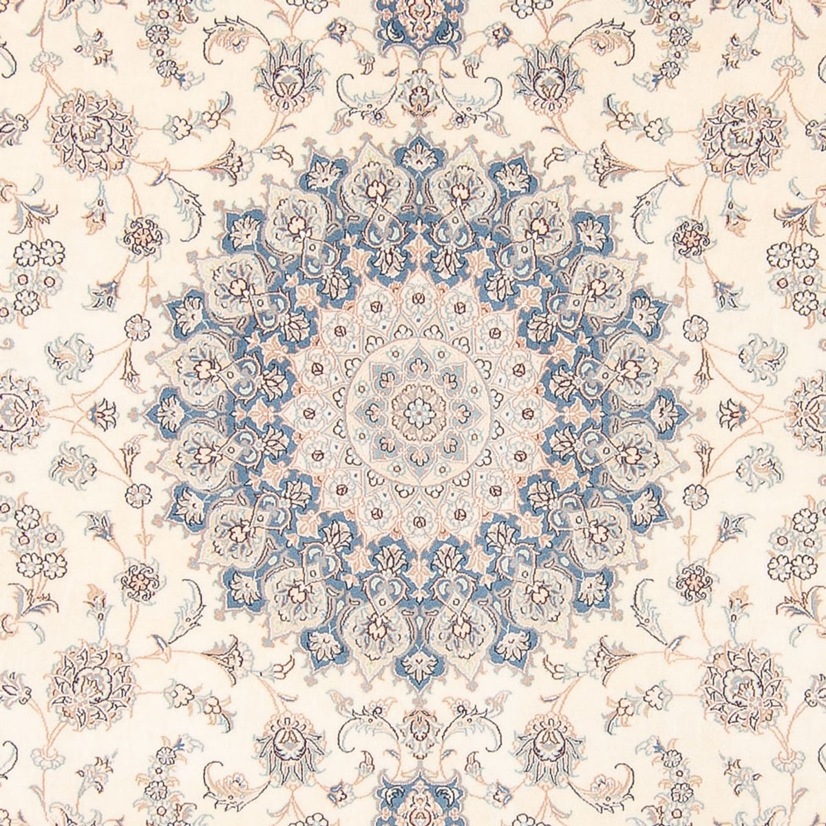 Perzisch tapijt - Nain - 265 x 247 cm - crème