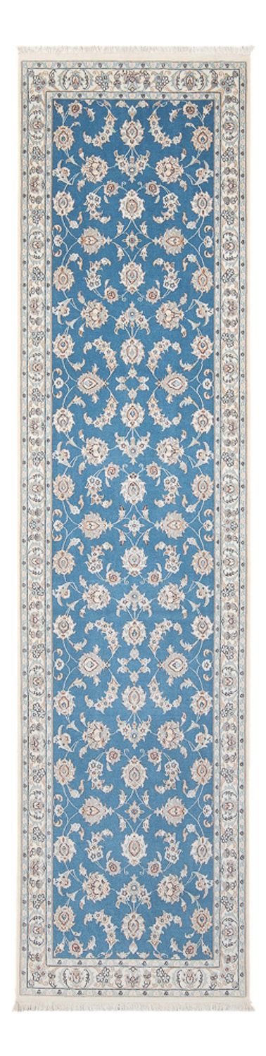 Loper Perzisch tapijt - Nain - Premium - 300 x 84 cm - blauw