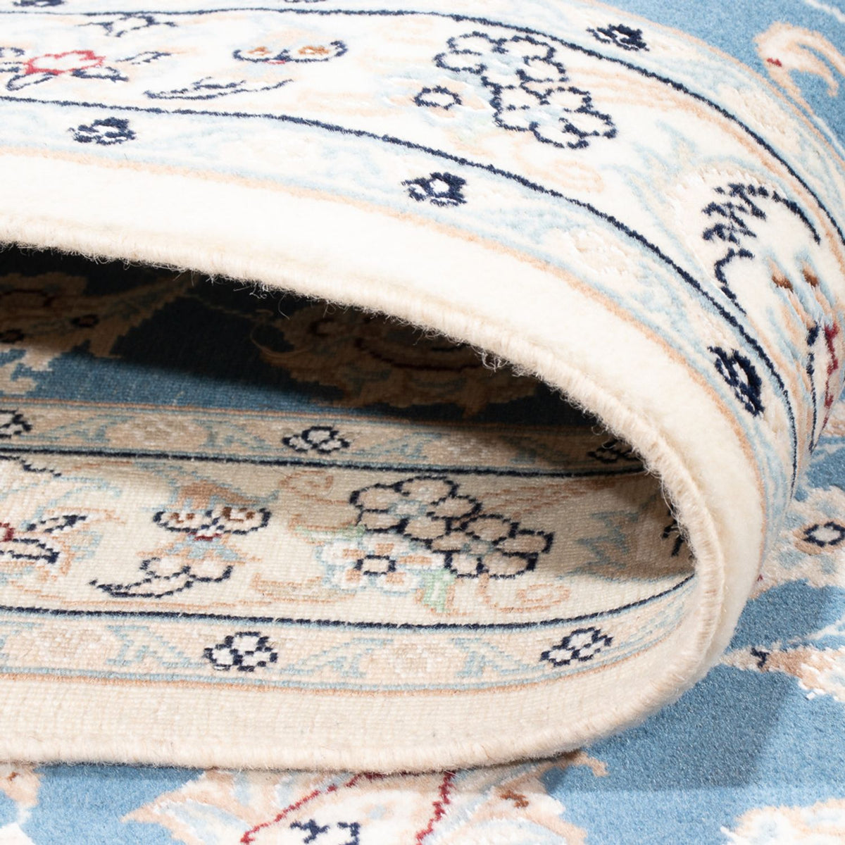 Loper Perzisch tapijt - Nain - Premium - 300 x 84 cm - blauw