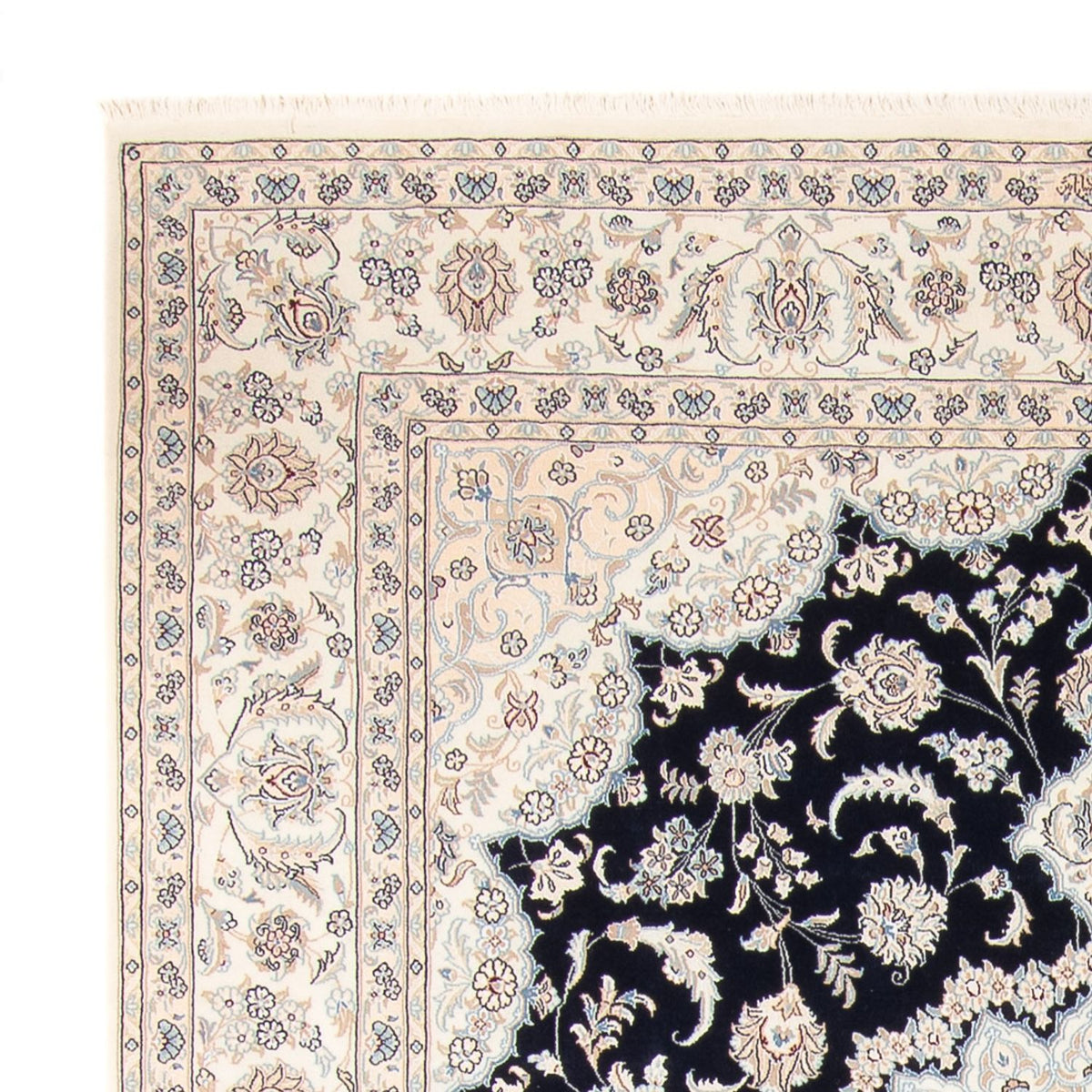 Perzisch tapijt - Nain - 266 x 223 cm - donkerblauw